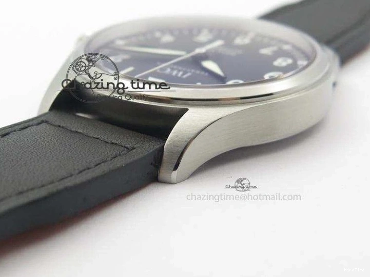 MIROTIME 0501 Mark XVIII IW327001 SS Mk Maker Best Edition Black Dial On Black Leather Strap A SunProtective 7299